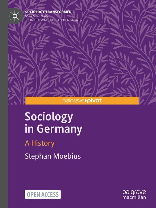 Title details for Sociology in Germany by Stephan Moebius - Available